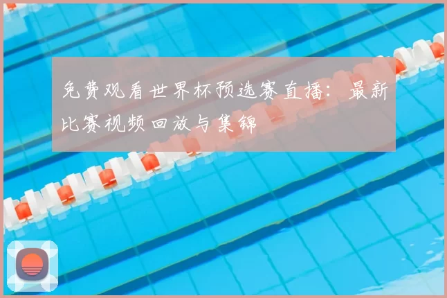 免费观看世界杯预选赛直播：最新比赛视频回放与集锦